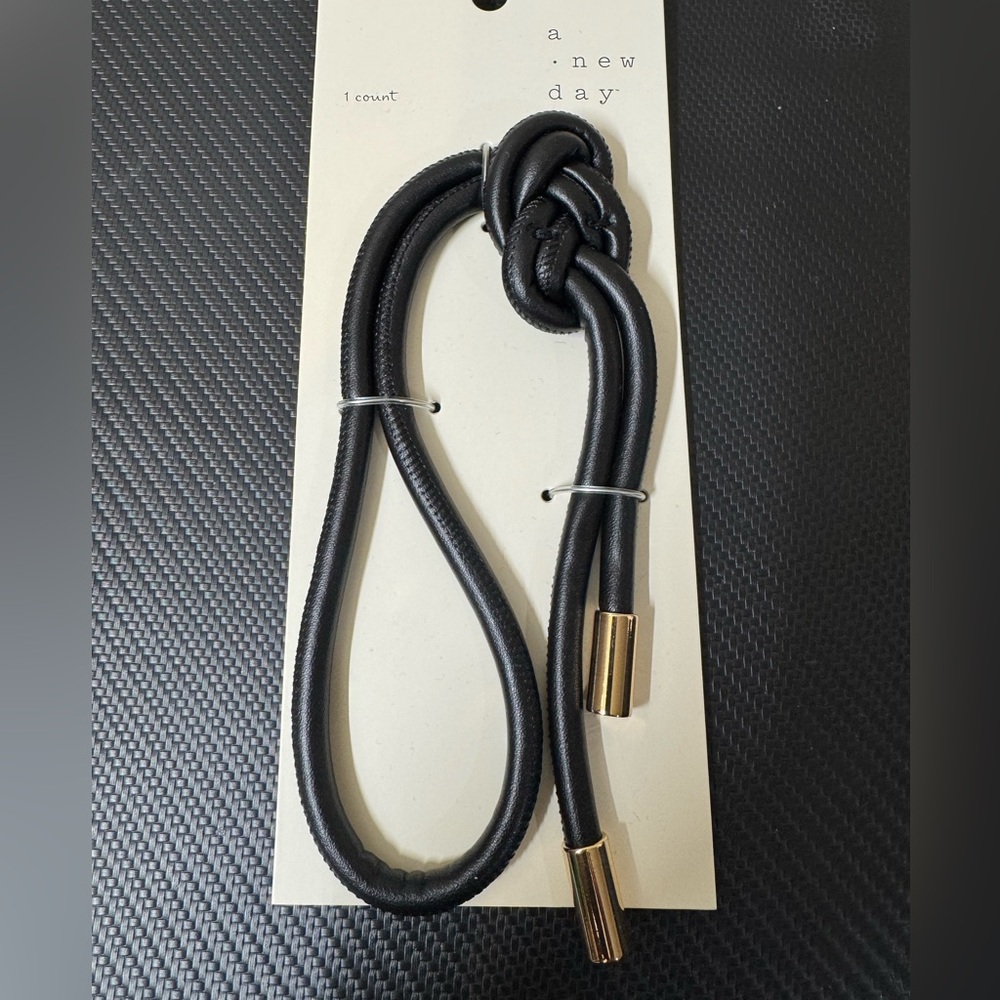 a new day Bag Charm with Gold Tips